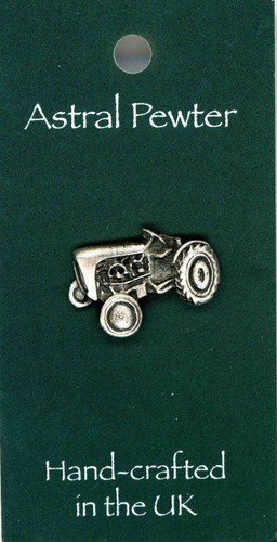 Vintage style tractor pewter - style,