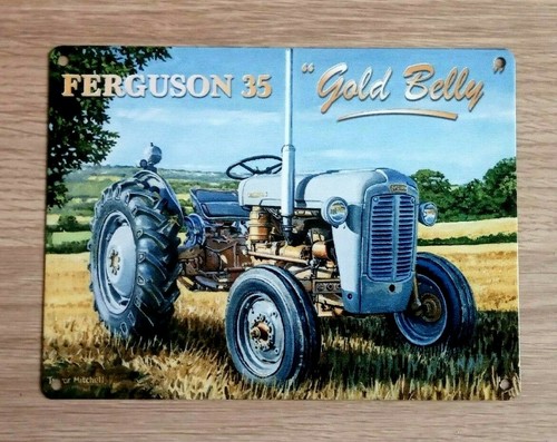 Tractor metal sign 20cm 15cm - metal,